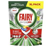 Fairy Platinum Plus All In One Dishwasher Tablets Lemon, 37 Tablets