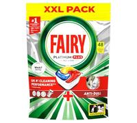Fairy Platinum Plus All In One Dishwasher Tablets, Lemon, 48
