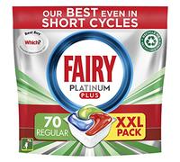 Fairy Platinum Plus All in One Dishwasher Tablets, Regular, 70 Tablets, Our Best Cleaning For A Clean Like New, Removes Dullness & Prevents Limescale x3