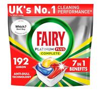 Fairy Platinum Plus Complete All In One Dishwasher Tablets, Citrus, 192 Tablets, Our Best Cleaning For A Clean Like New, Removes Dullness & Prevents Limescale