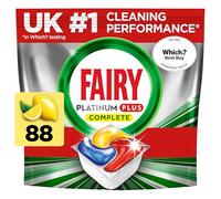 Fairy Platinum Plus All In One Dishwasher Tablets, Lemon, 88 Tablets, Our Best Cleaning For A Clean Like New, Removes Dullness & Prevents Limescale