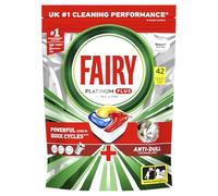Fairy Platinum Plus Dishwasher Tablets - 42 Pack, Lemon, Anti-Dull Technology