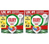 Fairy Platinum Plus Dishwasher Tablets - 84 Pack, Lemon, Anti-Dull Technology