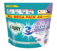 Fairy Platinum PODS, Washing Liquid Laundry Detergent Capsules, Non Bio, Silk Tree Blossom & Jasmine, 44 Washes