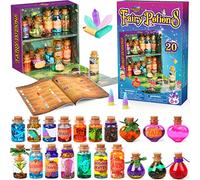 Fairy Potions DIY Craft Kits for Kids, Mix 20 Magical Wizard Potions with Energy Crystal Dust, Creative Gift Toy