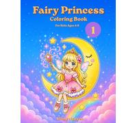 Fairy Princess Coloring Book for Kids Ages 4-8