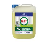 Fairy Professional Dishwasher Detergent Liquid | 5 Litre Bulk Commercial Catering Size | Powerful Grease Removal & Spotless Shine
