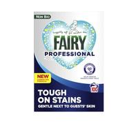 Fairy Professional Non-Bio Laundry Powder - 100 Washes, Stain Removal for Sensitive Skin, Non-Biological Formula