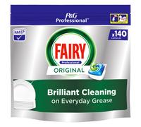 Fairy Professional Original Dishwasher Tablets 140 Washes, Brilliant Cleaning Action