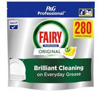 Fairy Professional Original Dishwasher Tablets Lemon,140 Washes, Brilliant Cleaning Action on Grease