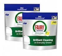 Fairy Professional Original Dishwashing Capsules Lemon, 140 washes x 2 (280 Total)