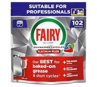Fairy Professional Platinum Plus Dishwasher Tablets, 102 Washes