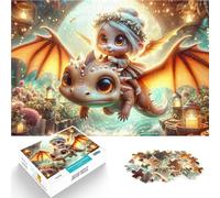 Fairy Riding Dragon1000 Piece Puzzle For Adults Stress Reliever Staycation Kill time for is ideal as a gift for the whole family 38x26cm