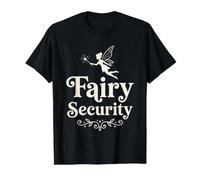 Fairy Security Funny Girls Dad Daughter Halloween Costume Value Graphic T-Shirt, Men, Black, S