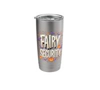 Fairy Security Halloween Pumpkin Bats Stainless Steel Insulated Tumbler