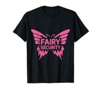 Fairy Security Pink Wings Fantasy Party Squad Girls Lover T-Shirt