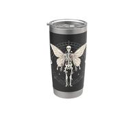 Fairy Skeleton Moon Moth Goth Aesthetic Cottagecore Graphic Stainless Steel Insulated Tumbler