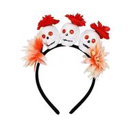 Fairy Skull Headband For Kids Halloween Flower Theme Parties Dark Skeleton Headband With Colorful Rose Garland Halloween Headbands For Adults