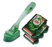 Fairy Soap Dispensing Washing Up Brush Plus 2 Packs Refills