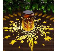 Fairy Solar Lantern - Ideal Gift for Mom Women Birthday & Christmas Waterproof Outdoor Garden Lights Hanging Standing Metal Garden Gifts Decor