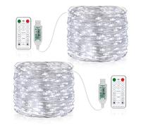 Fairy String Lights, 150 LED USB Plug in Powered with 8 Modes USB String Lights with Remote Control Timer LED String Lights for Bedroom Patio Christmas Thanksgiving Party