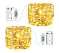 Fairy String Lights, 150 LED USB Plug in Powered with 8 Modes USB String Lights with Remote Control Timer LED String Lights for Bedroom Patio Christmas Thanksgiving Party
