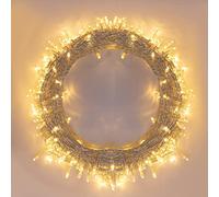 Fairy String Lights 320LED 114.8FT Ultra-Long,IP44 Waterproof Plug in 8 Lighting Modes With End Joint Outdoor/Indoor for Christmas Wedding Garden Party Holiday Decorations Firefly Lights(Warm White)