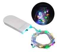 Fairy String Lights, Fairy Lights Battery Operated | 1m Copper Wire Starry Light String for Centerpiece, Waterproof Led String Lights, Flexible Starry Moon Lights, for Parties Festivals(Color)