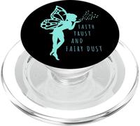 Fairy T Shirt Faith Trust and Fairy Dust for Girls and Women PopSockets PopGrip for MagSafe