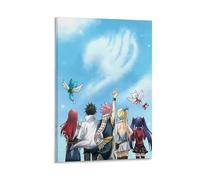 Fairy Tail Anime Vintage Canvas Poster Wall Art Decor Prints Poster Modern Canvas Art Pictures for Living Room Bedroom 12 x 18 inches (30 x 45 cm)