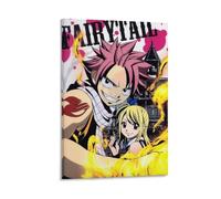 Fairy Tail Anime Vintage Canvas Poster Wall Art Decor Prints Poster Modern Canvas Art Pictures for Living Room Bedroom 16 x 24 inches (40 x 60 cm)
