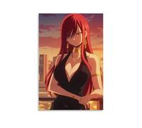 Fairy Tail Erza 03 Vintage Canvas Poster Wall Art Decor Prints Poster Modern Canvas Art Pictures for Living Room Bedroom 08 x 12 inches (20 x 30 cm)