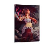 Fairy Tail Erza Vintage Canvas Poster Wall Art Decor Prints Poster Modern Canvas Art Pictures for Living Room Bedroom 24 x 36 inches (60 x 90 cm)
