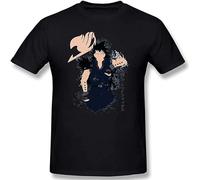 Fairy Tail Gajeel Redfox Iron Spirit Mens Tee Novelty Short Sleeve t-Shirt Size 3XL Black