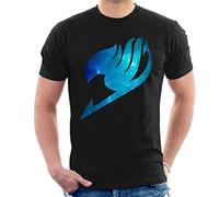 Fairy Tail Galaxy Silhouette Logo Men's T-Shirt Black