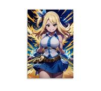 Fairy Tail Lucy Heartfilia 03 Vintage Canvas Poster Wall Art Decor Prints Poster Modern Canvas Art Pictures for Living Room Bedroom 12 x 18 inches (30 x 45 cm)