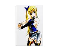 Fairy Tail Lucy Heartfilia Vintage Canvas Poster Wall Art Decor Prints Poster Modern Canvas Art Pictures for Living Room Bedroom 16 x 24 inches (40 x 60 cm)
