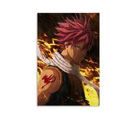 Fairy Tail Natsu Dragneel Anime Vintage Canvas Poster Wall Art Decor Prints Poster Modern Canvas Art Pictures for Living Room Bedroom 16 x 24 inches (40 x 60 cm)