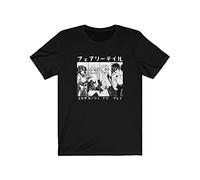 Fairy Tail Natsu Kanji Anime Fairy Tail Team Fairy Tail Guild Unisex Black t Shirt Damen kurzarms(Medium)