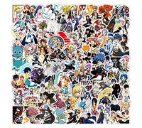 Fairy Tail Sticker Pack 100pcs, Vinyl Sticker for Water Bottles Laptop Skateboard Notebook, Gift for Adults Kids Teens