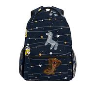 Fairy Tale Animals Shoulder Backpack Student Bookbags for Travel Kid Girls Boys