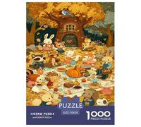 Fairy Tale Autumn Forest Jigsaw Puzzles Puzzle for Adults Kids. 1000 Piece Interesting Impossible Challenge Toy Educational Games Home Decoration for Educational Games Gifts 70x50cm/1000pcs