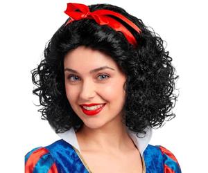 Fairy Tale Bianca w/ Ribbon for Snow White Wig for Fancy Dress Costumes & Outfits Accessory