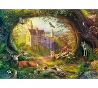 Fairy tale castle and forest magic