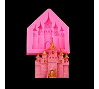 fairy tale castle house chocolate silicone sugar cake mold baking decorations