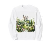 Fairy Tale Castle in Enchanted Forest Sweatshirt