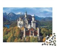 Fairy Tale Castle Jigsaw Puzzles 1000 Pieces Recycled Material Autumn Forest Adult Jigsaws Developing boy & girl‘s Intelligence Parent Child Game Activity 70x50cm/1000pcs