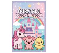 Fairy Tale Coloring Book: Unicorn Princesses & Animal Princesses | 10 Magical Pages