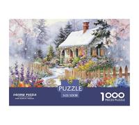 Fairy Tale Courtyard Jigsaw Puzzles for Adults Interesting Puzzle Game 1000 Piece Impossible Puzzle for Adults Gifts 52x38cm/1000pcs