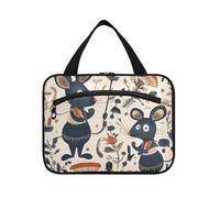 Fairy Tale Cute Fancy Rats Hanging Travel Bags with Hook, Designer Waterproof kit Bag for Women Must Vacation Porta cosmeticos Mujer para cartera L